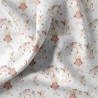 Printed Cotton LINETTE White / Pink